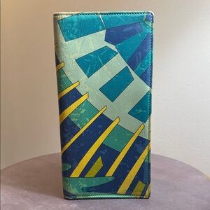 Emilio Pucci Leather Marine Wallet